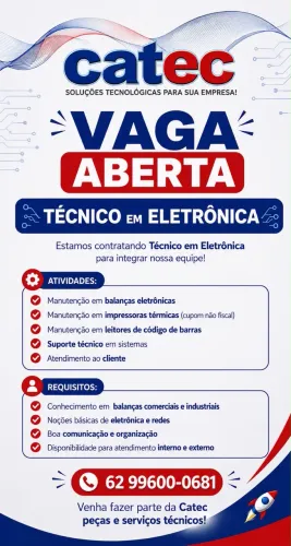 Vaga de emprego Técnico em Eletrônica
