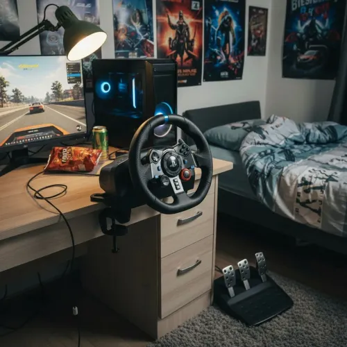 Volante Gamer Logitech G29 Driving Force para PlayStation e PC