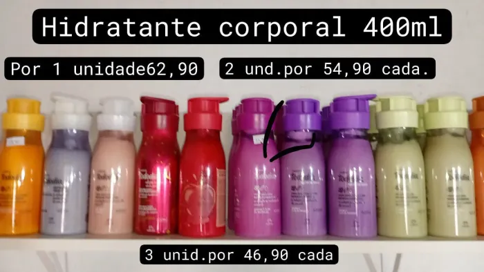 Creme para o Corpo Tododía - Vários aromas - 400ml