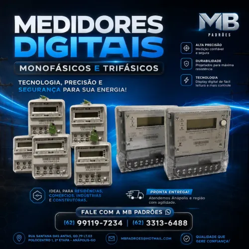 Medidor digital Monofásico de trifásico