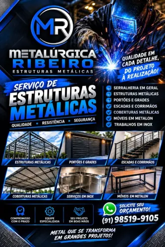 Soldador, serralheiro, montador de estruturas metálicas.
