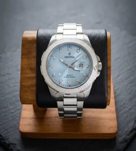 Relógio Festina Feminino Azul Tiffany Novo