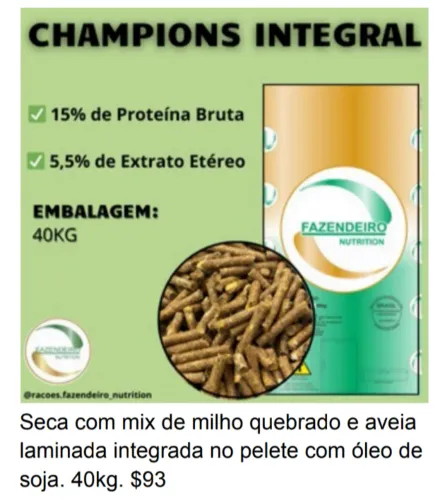 Rações fazendeiro 