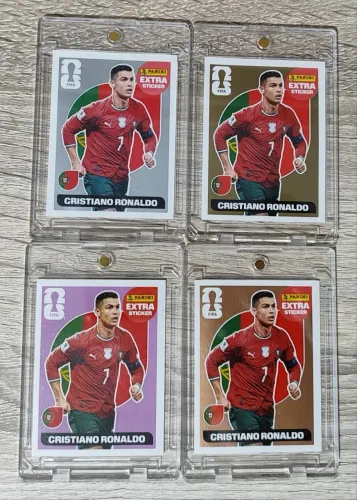Figurinhas Legend Cristiano Ronaldo - kit completo 