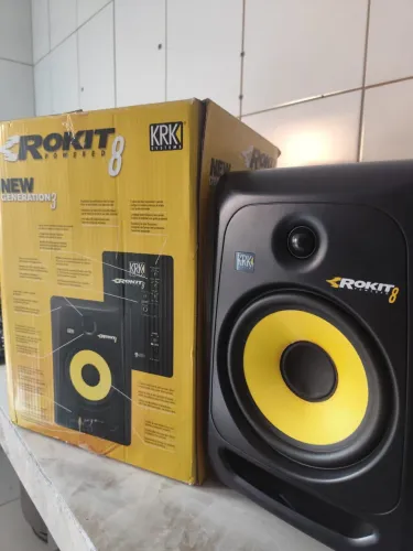 Par de monitores KRK Rokit 8 G3 , pouco usados 