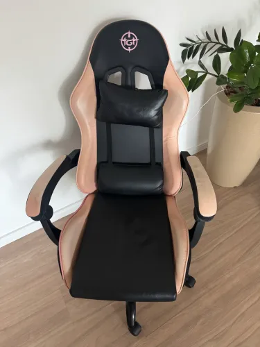 Cadeira Gamer TGT - Rosa com Preto