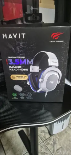 Headset Gamer Havit Gamenote H2002d Mic Removível Branco