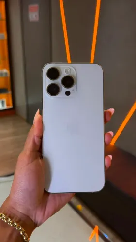 14 PRO MAX DE 128GB COR BRANCO USADO!!!