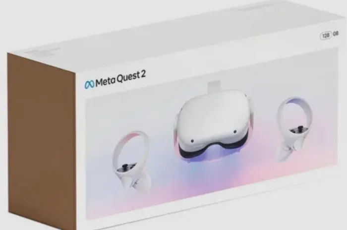 Óculos de realidade virtual Meta Quest 2, em ótimo estado! Com carregador e case especial.