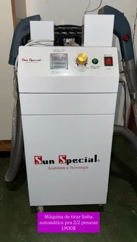 Máquina de tirar linha automática.