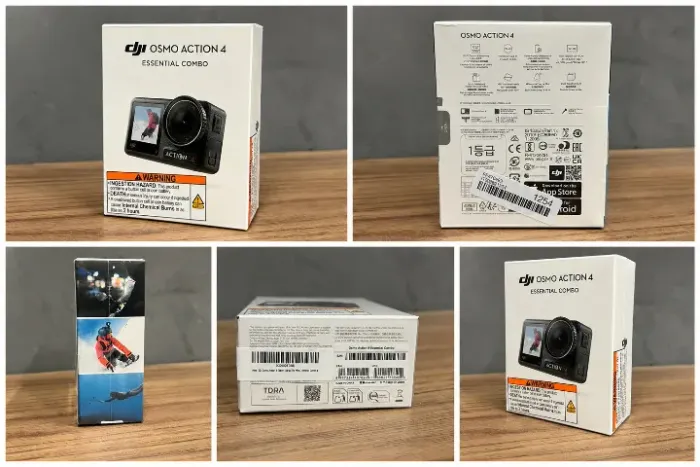 DJI Osmo Action 4 Essential Combo Câmera de Ação 4k 120Fps 10 bits e D-Log M - Lacrado