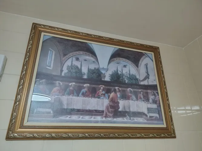 Quadro grande Santa Ceia. 60x90cm