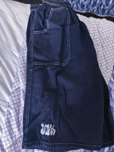 Jorts masculino retro estilo americano