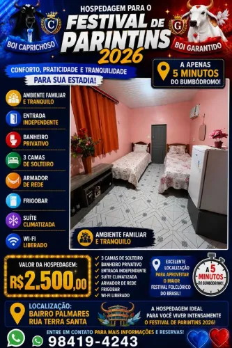 Aluga-se Suíte para o Periodo do Festival