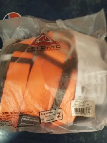 CINTO DE SEGURANÇA MG CINTO PQD 6 PONTOS DE CONEXAO TAM M + TALABARTE SUPLO FITA COM ABS