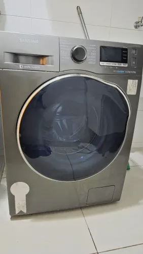 Lava e Seca Samsung EcoBubble 11kg - Lava normalmente | Secagem com defeito