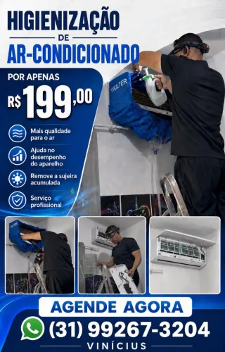 Higienização de ar condicionado