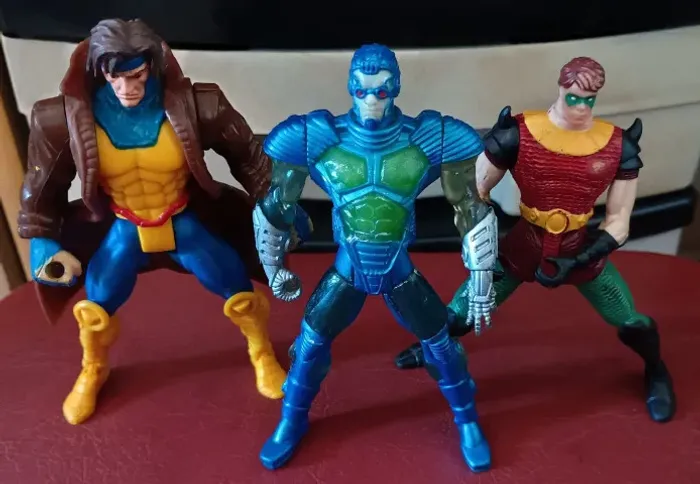 Kenner. Mr freeze, Gambit e Robin (lote)