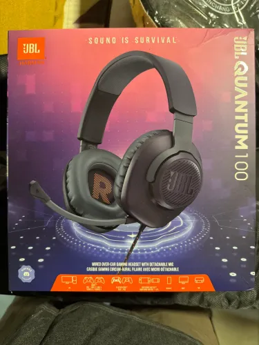 Headset Gamer JBL Quantum 100 Original - Novo na Caixa