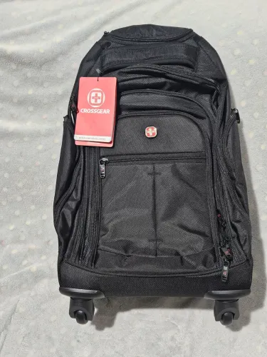 Mochila Executiva Masculina Crossgear 36I Re- forcada Notebook Preto Liso