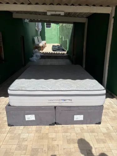 Cama Box Baú + Colchão Vancouver Mattress - Seminova