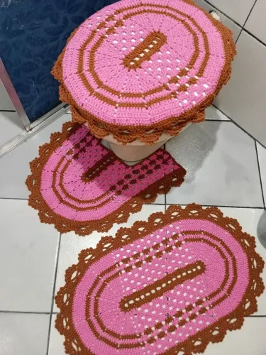 Jogo de banheiro crochê