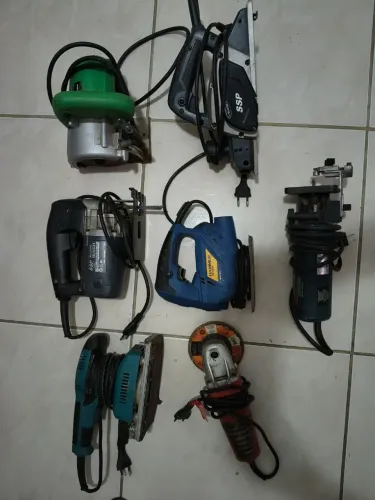 Conjunto Ferramentas Elétricas tupia, serra, plaina ,lixadeira.