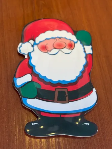 bandeja papai noel plástico 30cm