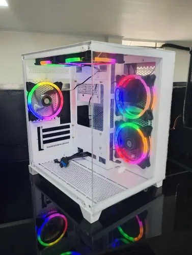 Gabinete Gamer Aquário Branco