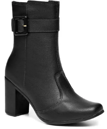 Bota Feminina Lumia Salto Alto Bloco