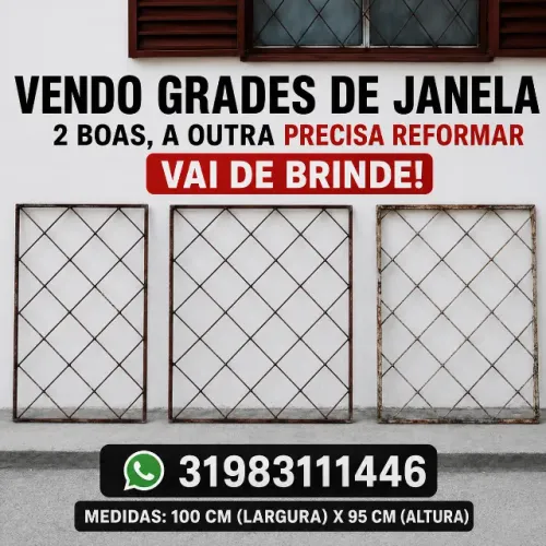 3 grades de janela