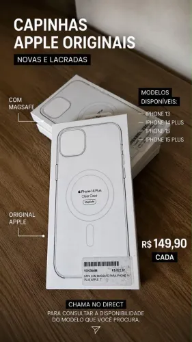 Capinhas ORIGINAIS da Apple com sup pra MagSafe