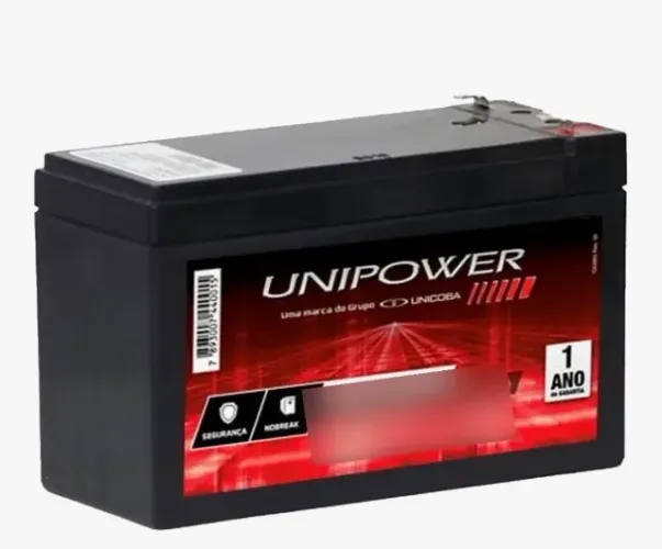 Bateria Selada Unipower UP1270SEG 12V 7Ah para Nobreak e Segurança
