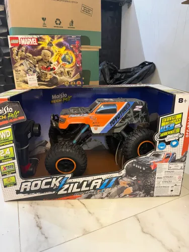 Carrinho de Controle Remoto - Rockzilla 2 - Maisto - Laranja