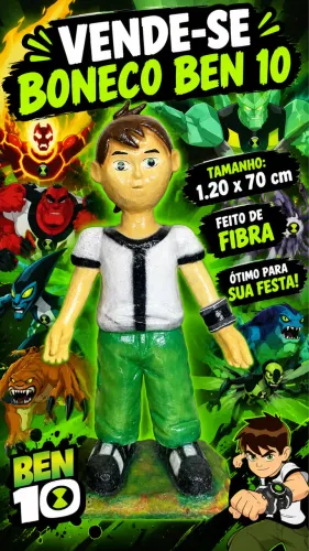 BONECO BEN 10 em fibra 120 cm