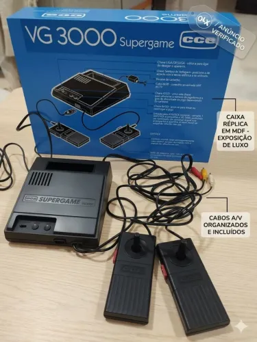 Console CCE Supergame VG-3000 perfeito 
