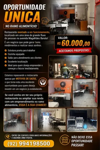 Passa se restaurante em funcionamento