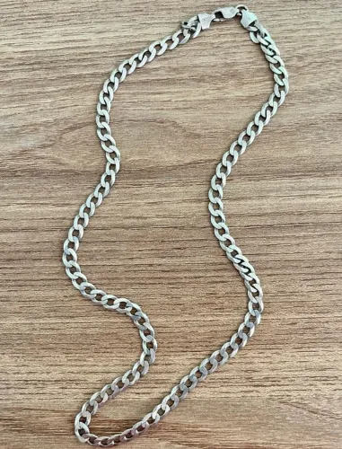 Corrente Cordao Grumet Prata