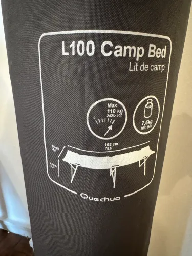 Cama de Camping Dobrável Quechua L100 - Nova