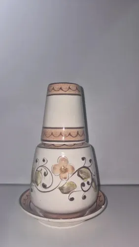 Moringa de Cerâmica Decorada vintage