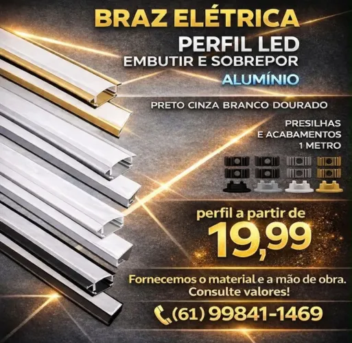PROMOÇÃO PERFIL DE LED com ou sem mão de obra