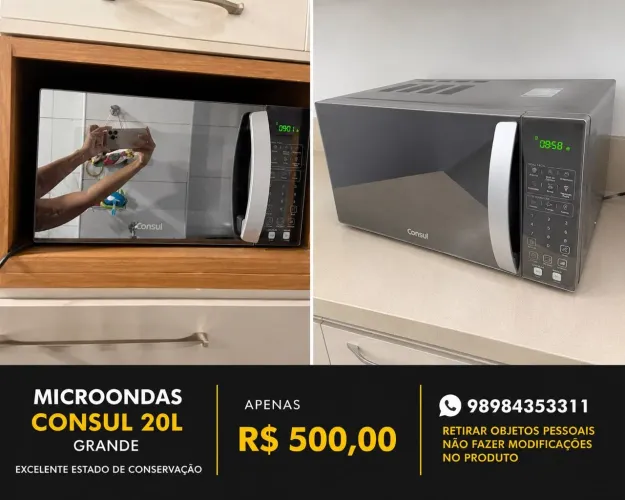 Micro-ondas 20 litros marca Consul