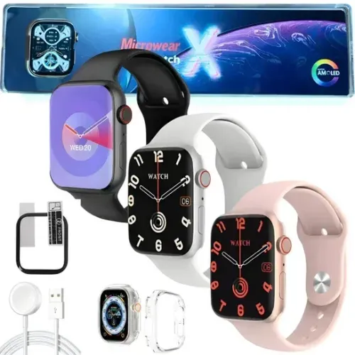 Smartwatch Watch X 45mm Series 10 Microwear 2026 Completo ComGPS Bluetooth e IA ATUALIZADO