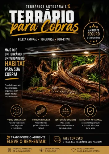 Terrário de 200 litros