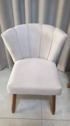Cadeira Poltrona Pétala Rose, Sala Estar Penteadeira E Salão Pés Palito Veludo