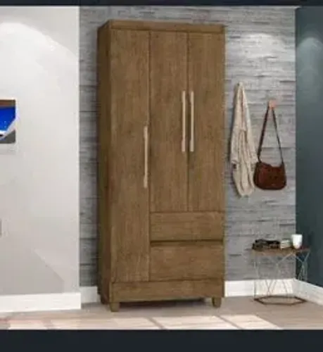 Guarda Roupa 3 Portas 2 Gavetas - (Promoção)!!
