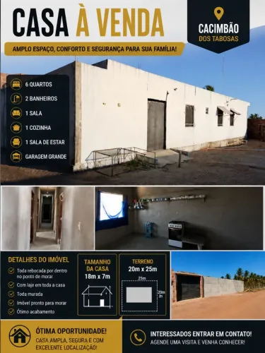 CASA A VENDA 6 QUARTOS PARAIPABA