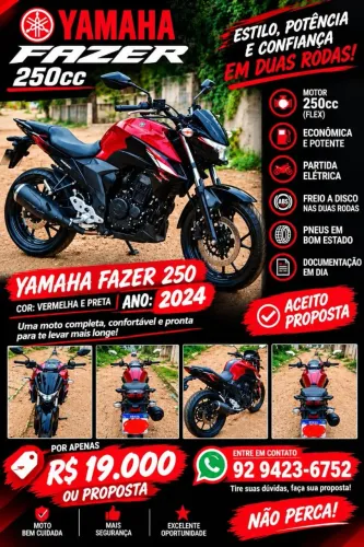 Venda de moto Yamaha 250
