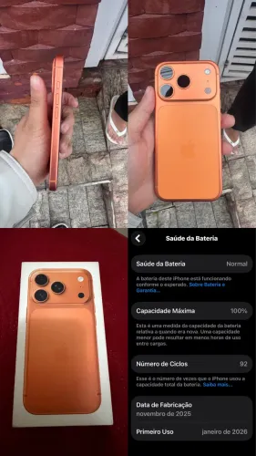 iPhone 17 pro laranja