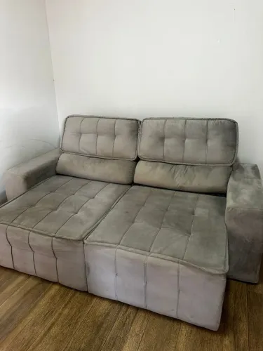 SOFÁ RETRATIL CINZA